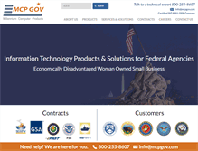 Tablet Screenshot of mcpgov.com
